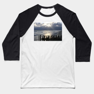 Evening mood on the beach in Blåvand, Denmark Baseball T-Shirt